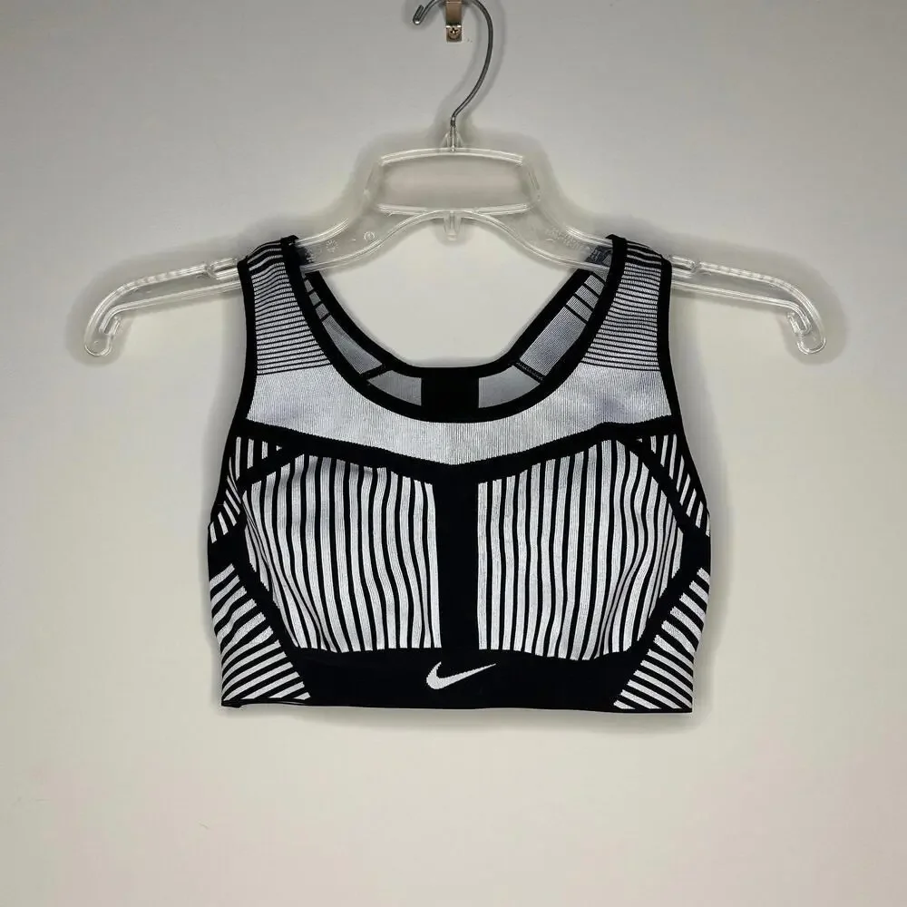 Nike FE/NOM Flyknit Women's High-Support Non-Padded Sports‎ Bra Small